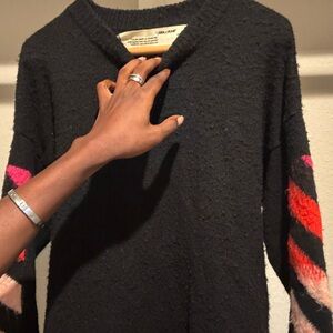 Off-White Black and Pink Sweater